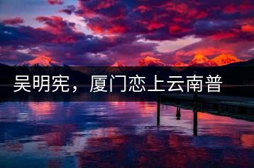 吳明憲，廈門戀上云南普洱茶