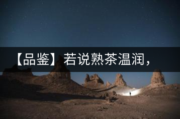 【品鑒】若說熟茶溫潤，怎可少了那玖香？