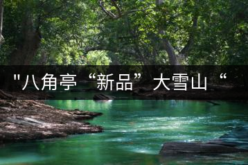 “八角亭“新品”大雪山“即將上市，期待您的品茗！