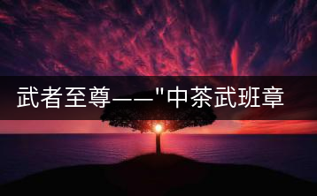 武者至尊——”中茶武班章”，帷幕之后的王者風范