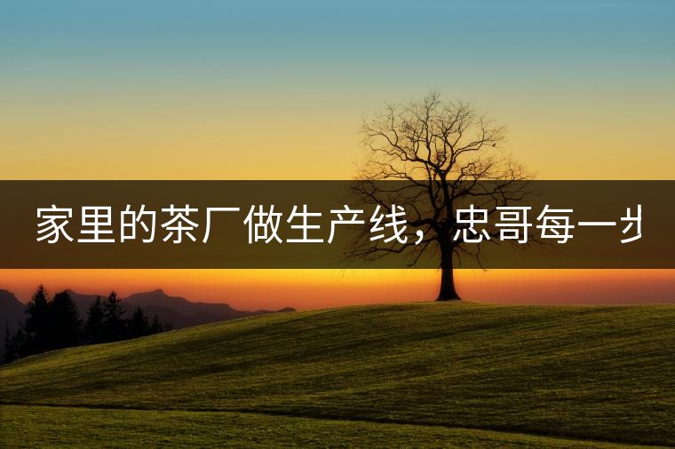 家里的茶廠做生產(chǎn)線，忠哥每一步都親自做，每個(gè)步驟...家里的茶廠做生產(chǎn)線，忠哥每一步都親自做，每個(gè)步驟都非常嚴(yán)謹(jǐn)！