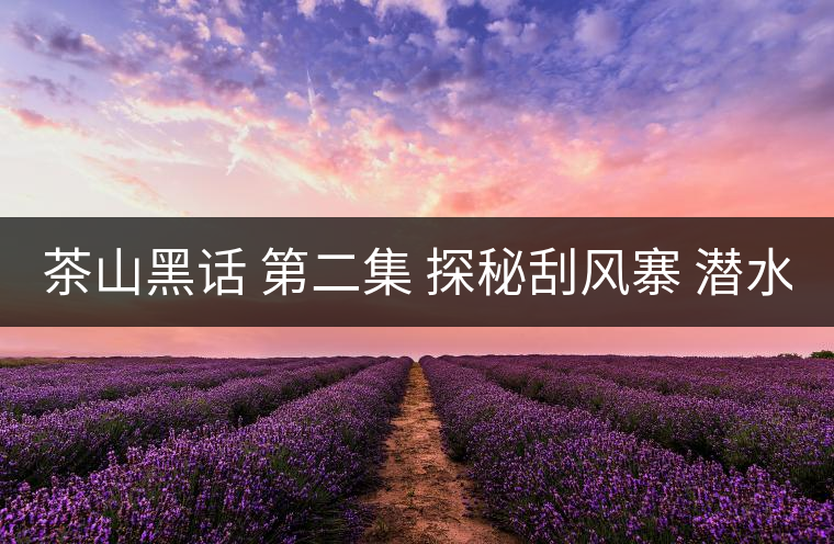 茶山黑話 第二集 探秘刮風寨 潛水打魚 野菜充饑 你向往嗎？