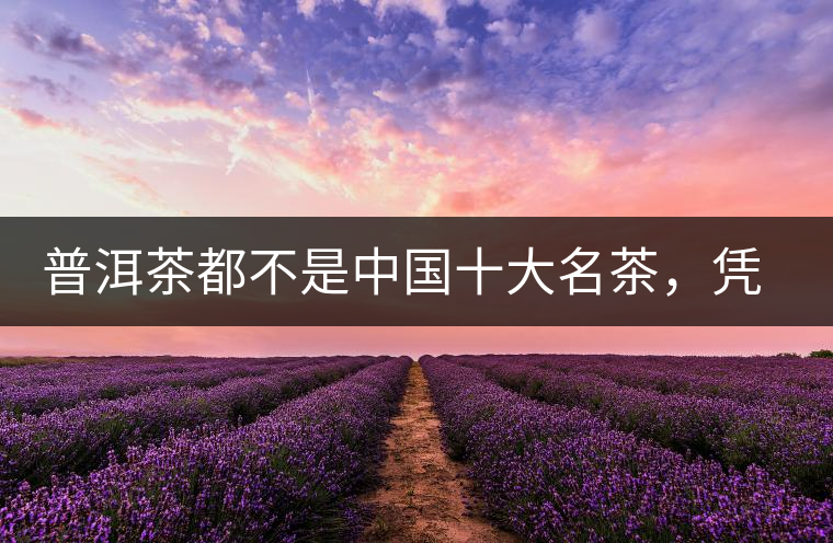 普洱茶都不是中國十大名茶，憑什么還是“可以喝的古董”