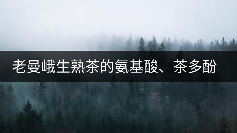 老曼峨生熟茶的氨基酸、茶多酚、酚氨比分析