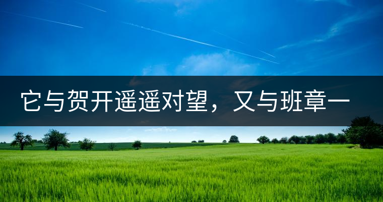 它與賀開(kāi)遙遙對(duì)望，又與班章一衣帶水，它是班盆古樹(shù)春尖它與賀開(kāi)遙遙對(duì)望，又與班章一衣帶水，它是班盆古樹(shù)春尖