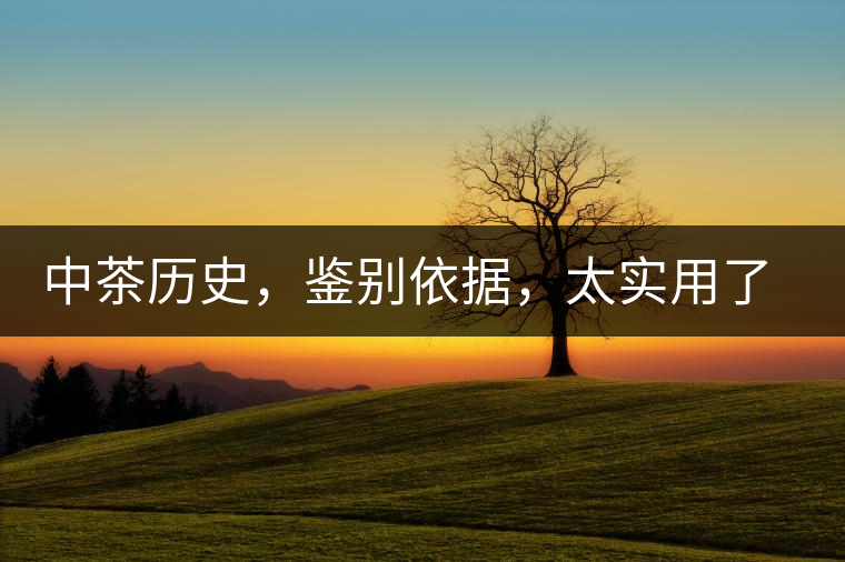 中茶歷史，鑒別依據(jù)，太實(shí)用了中茶歷史，鑒別依據(jù)，太實(shí)用了