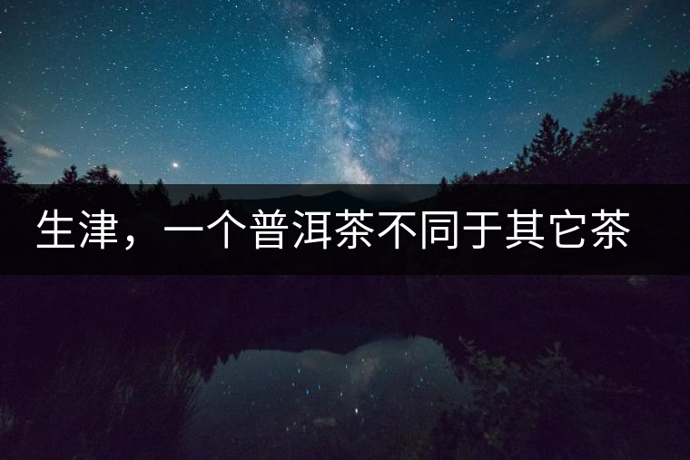 生津，一個普洱茶不同于其它茶類的品鑒指標