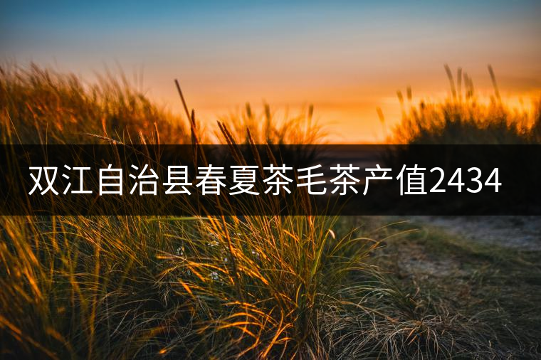 雙江自治縣春夏茶毛茶產(chǎn)值243465.12萬(wàn)元，平均價(jià)穩(wěn)居全市版首