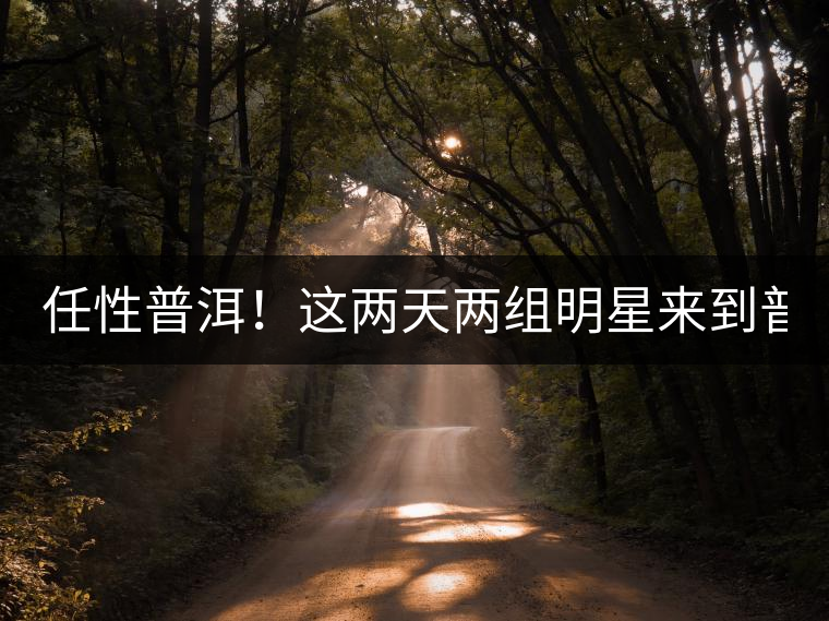 任性普洱！這兩天兩組明星來到普洱！