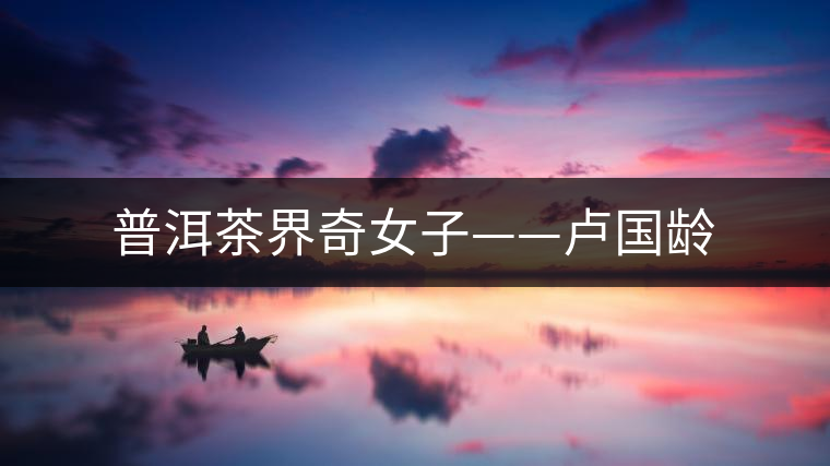 普洱茶界奇女子——盧國齡