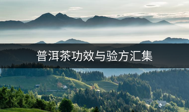 普洱茶功效與驗方匯集 普洱茶功效與驗方匯集