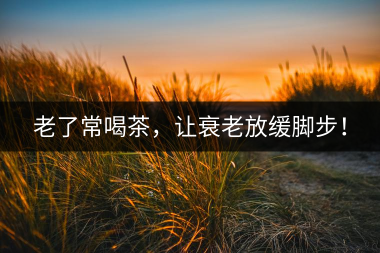 老了常喝茶，讓衰老放緩腳步！