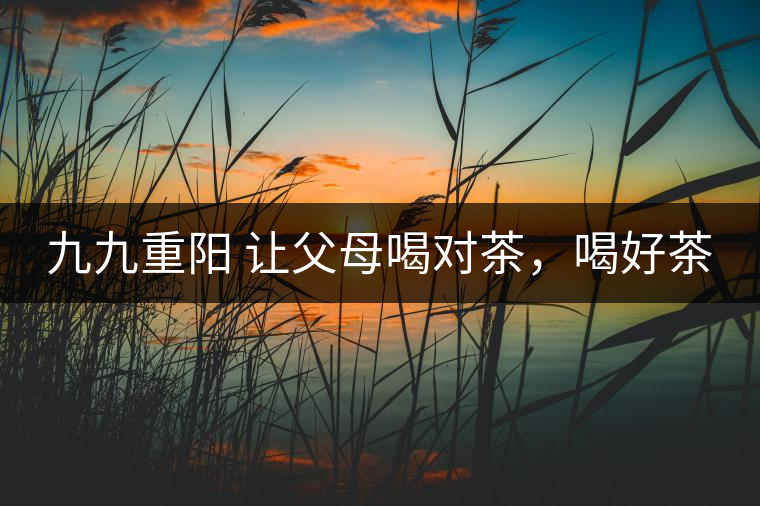 九九重陽(yáng) 讓父母喝對(duì)茶，喝好茶
