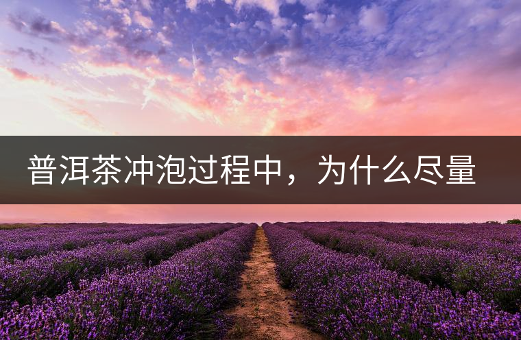 普洱茶沖泡過程中，為什么盡量不要翻動葉底？