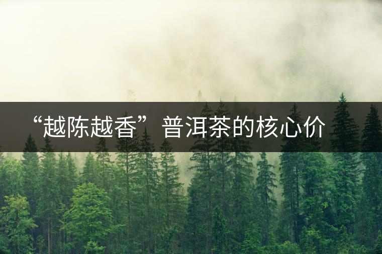 “越陳越香”普洱茶的核心價(jià)值