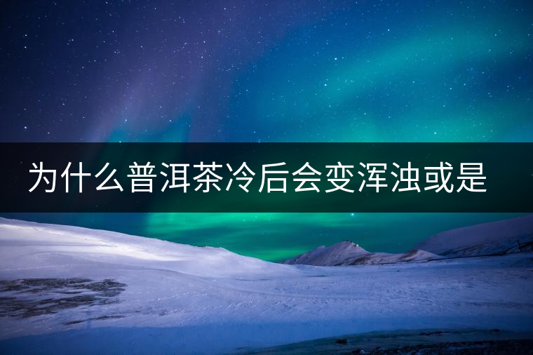 為什么普洱茶冷后會變渾濁或是發(fā)酸？