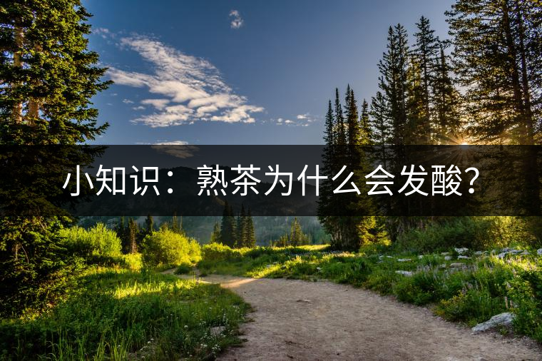 小知識(shí)：熟茶為什么會(huì)發(fā)酸？