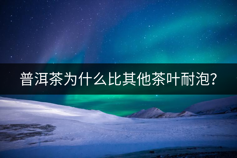 普洱茶為什么比其他茶葉耐泡？