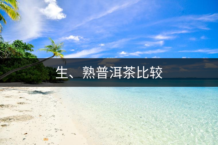 生、熟普洱茶比較