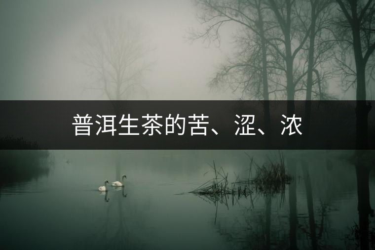 普洱生茶的苦、澀、濃