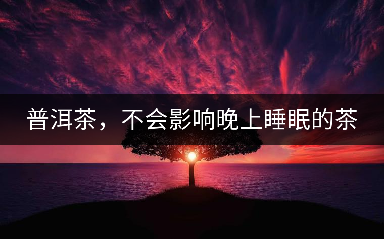 普洱茶，不會(huì)影響晚上睡眠的茶