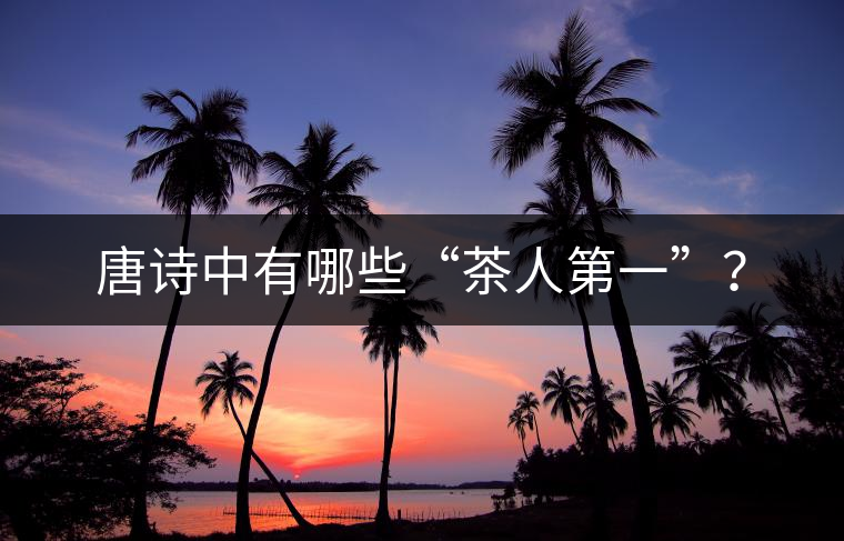 唐詩中有哪些“茶人第一”？