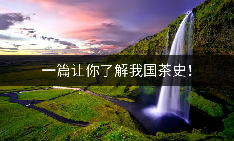 一篇讓你了解我國(guó)茶史！