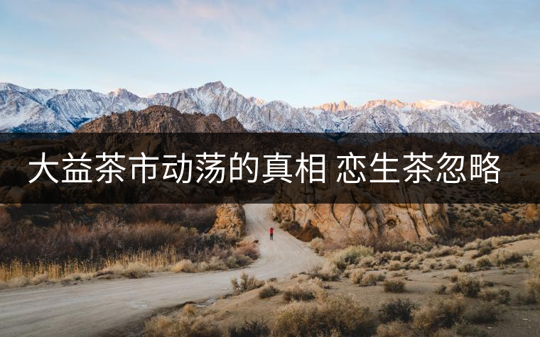 大益茶市動蕩的真相 戀生茶忽略了熟茶?