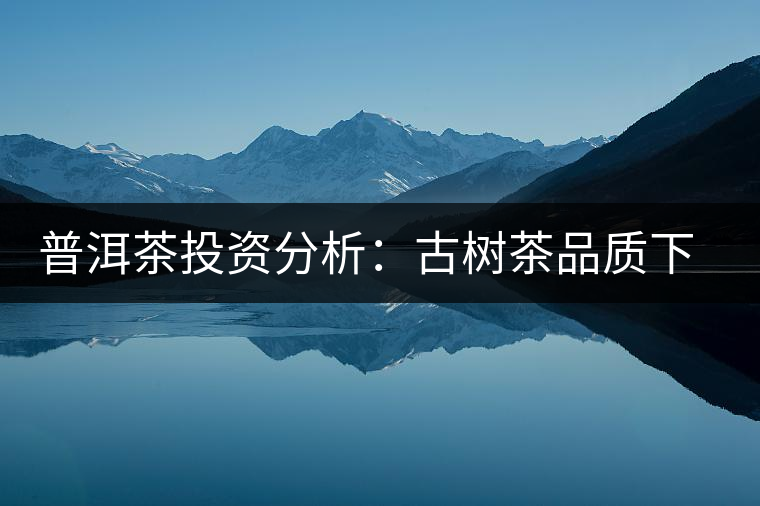 普洱茶投資分析：古樹茶品質(zhì)下滑？過度采摘才是根源所在
