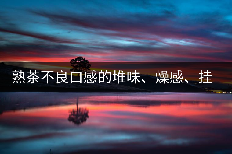 熟茶不良口感的堆味、燥感、掛喉