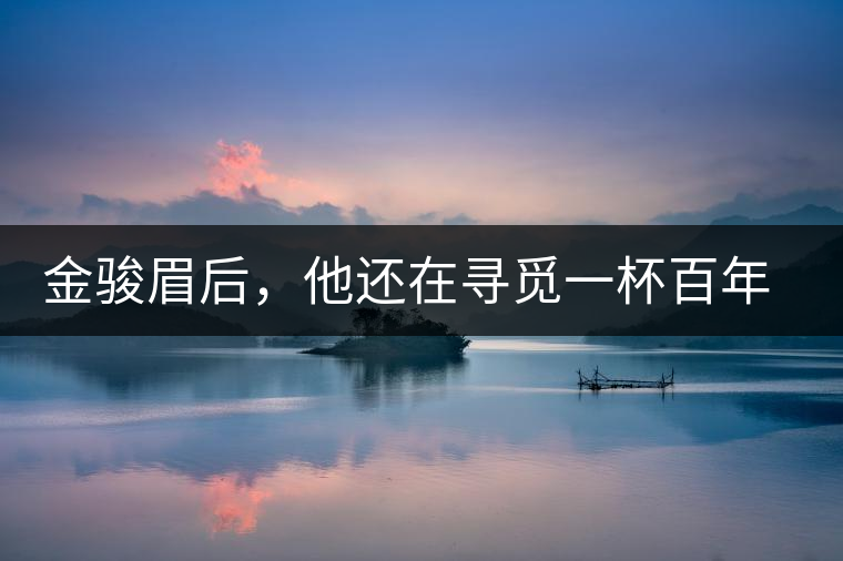 金駿眉后，他還在尋覓一杯百年前的茶……