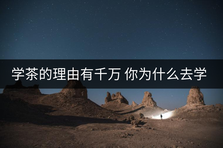 學茶的理由有千萬 你為什么去學茶？