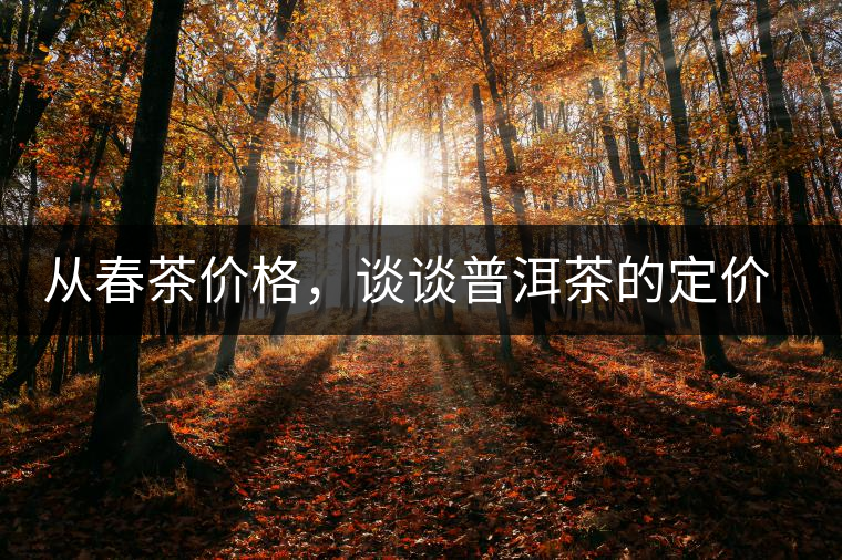 從春茶價(jià)格，談?wù)勂斩璧亩▋r(jià)權(quán)