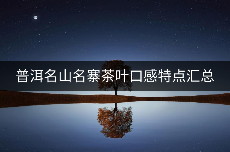 普洱名山名寨茶葉口感特點匯總 普洱名山名寨茶葉口感特點匯總