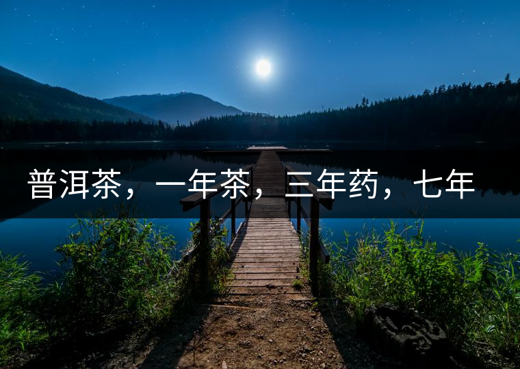普洱茶，一年茶，三年藥，七年寶
