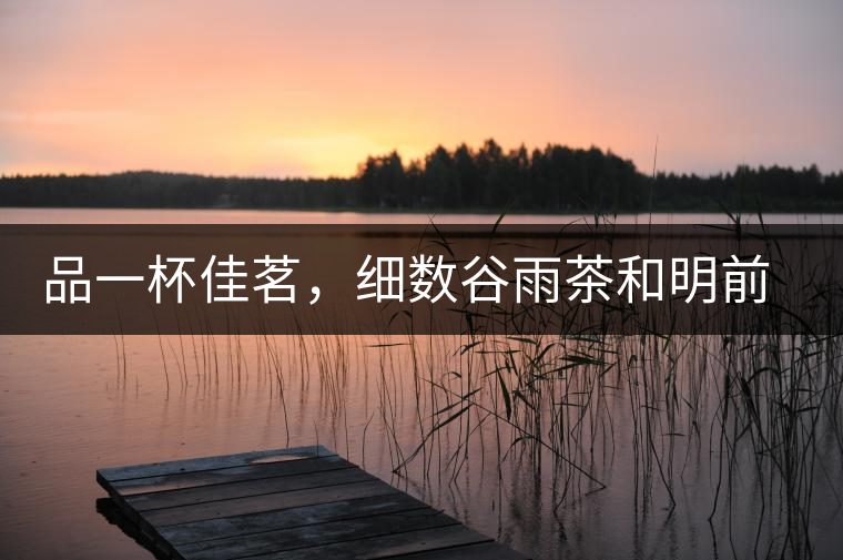 品一杯佳茗，細(xì)數(shù)谷雨茶和明前茶的區(qū)別