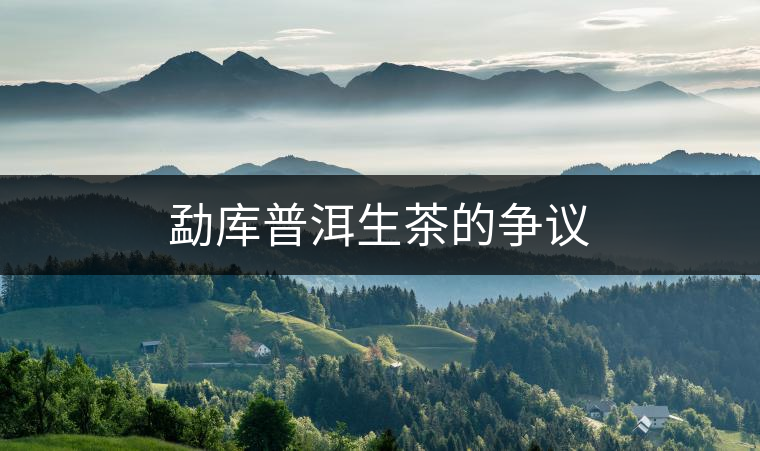 勐庫普洱生茶的爭(zhēng)議 勐庫普洱生茶的爭(zhēng)議