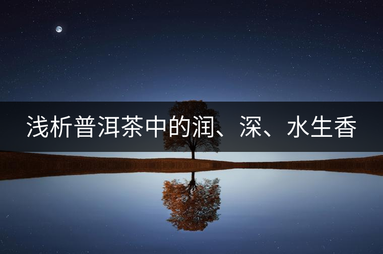 淺析普洱茶中的潤(rùn)、深、水生香