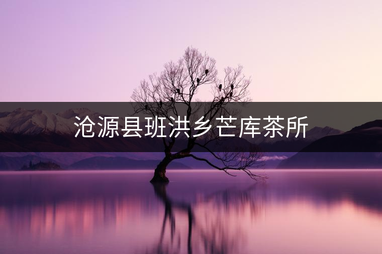 滄源縣班洪鄉(xiāng)芒庫茶所 滄源縣班洪鄉(xiāng)芒庫茶所