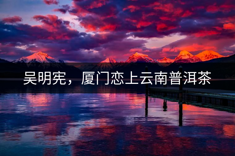 吳明憲，廈門戀上云南普洱茶