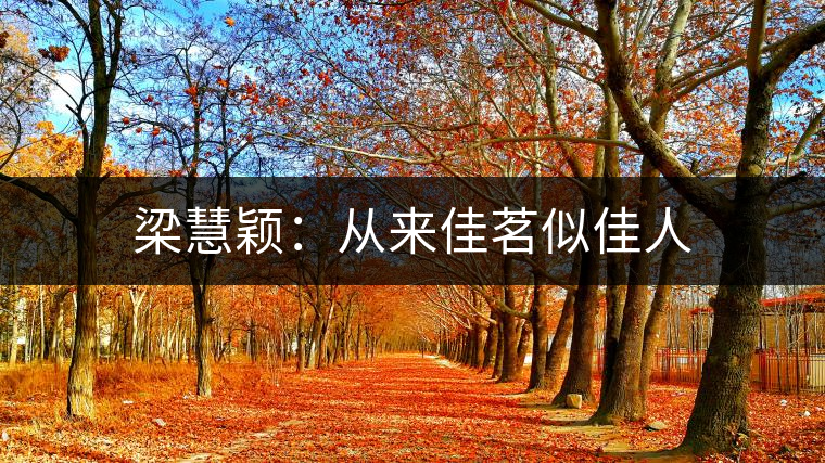 梁慧穎:從來佳茗似佳人 梁慧穎:從來佳茗似佳人