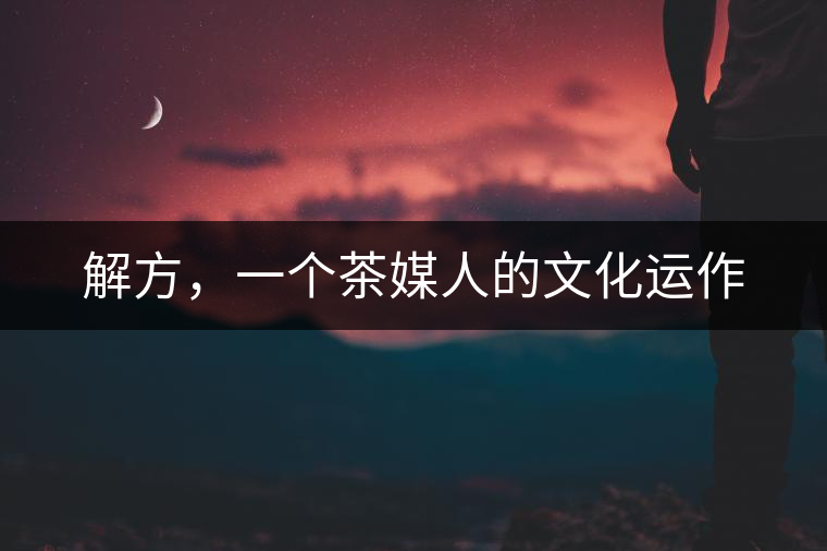 解方，一個(gè)茶媒人的文化運(yùn)作