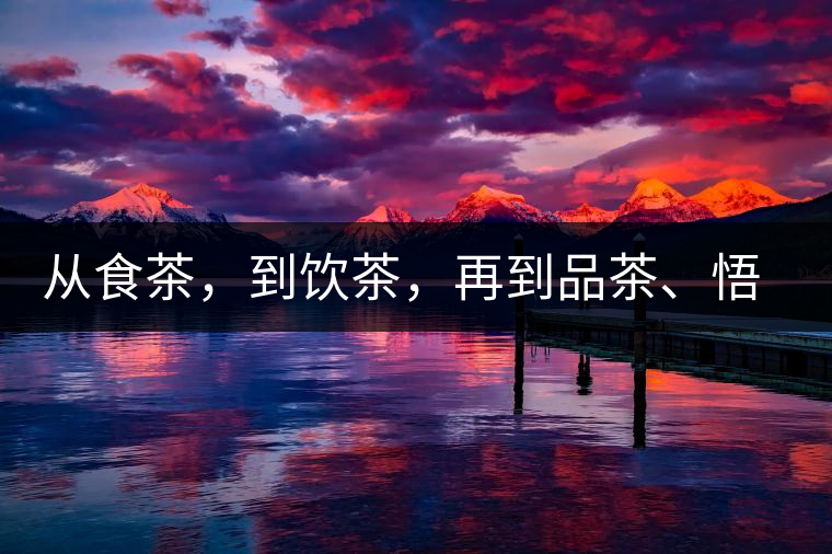 從食茶，到飲茶，再到品茶、悟茶