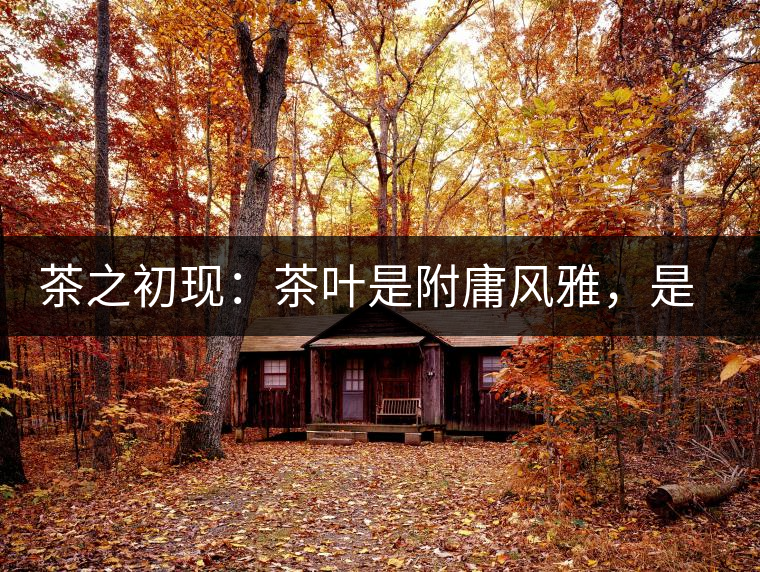 茶之初現(xiàn)：茶葉是附庸風(fēng)雅，是禪茶一味，更是王朝興衰