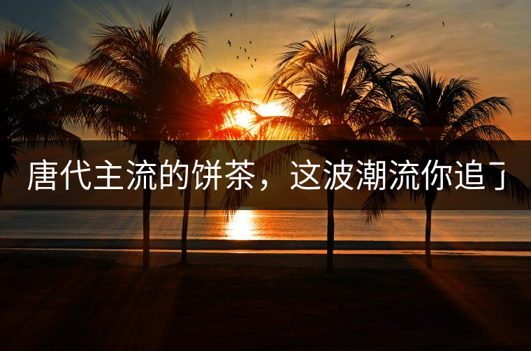 唐代主流的餅茶，這波潮流你追了嗎？