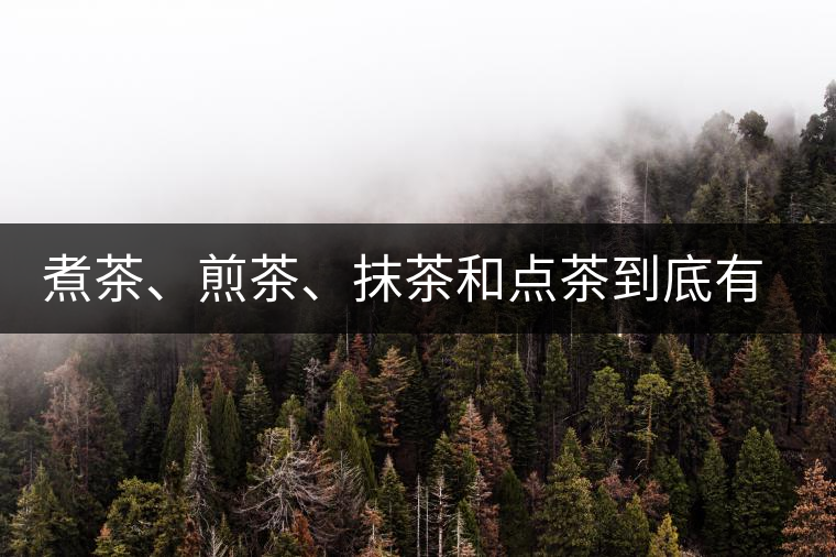 煮茶、煎茶、抹茶和點茶到底有何區(qū)別？