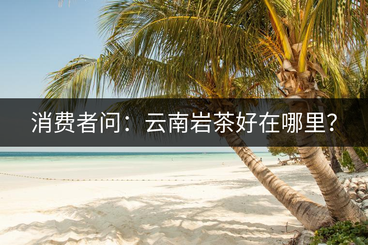 消費者問：云南巖茶好在哪里？