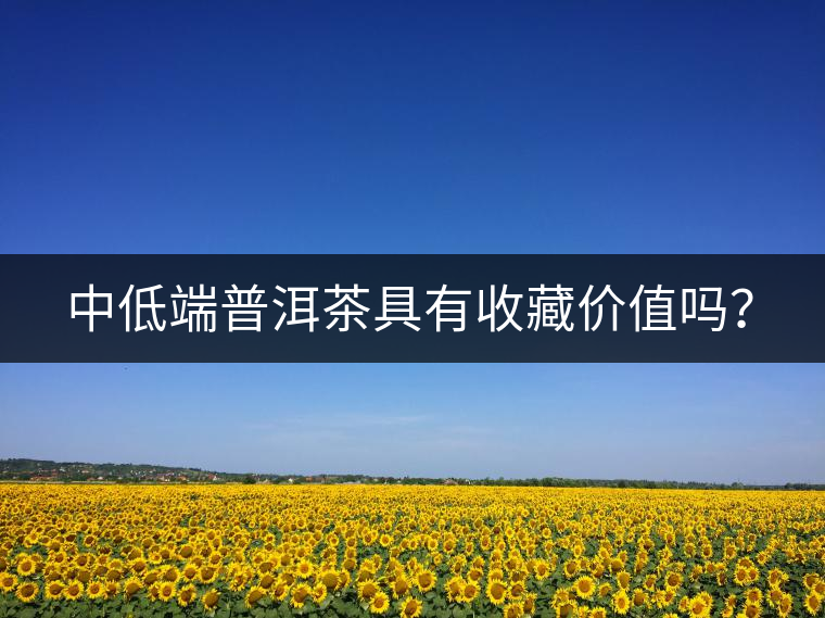 中低端普洱茶具有收藏價值嗎？
