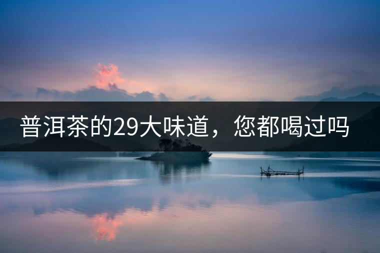 普洱茶的29大味道，您都喝過嗎？