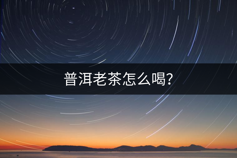 普洱老茶怎么喝？